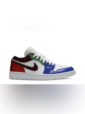 Nike Air Jordan 1 Low SE "Multi-Color" sneakers Sz 9 with COA